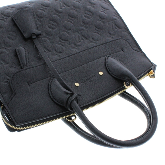 Louis Vuitton Pont Neuf MM Black Leather Implant Handbag - Picture 5 of 9